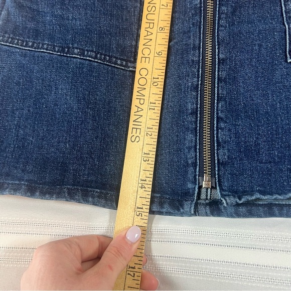 Madewell Front Zip Denim Jean Skirt Size 26 - Picture 4 of 5